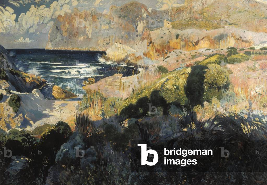 Cove of Sant Vicenc. Painting by Joaquim MIR I TRINXET, (1873-1940), 1902 Monistrol de Montserrat, Museum of Montserrat.