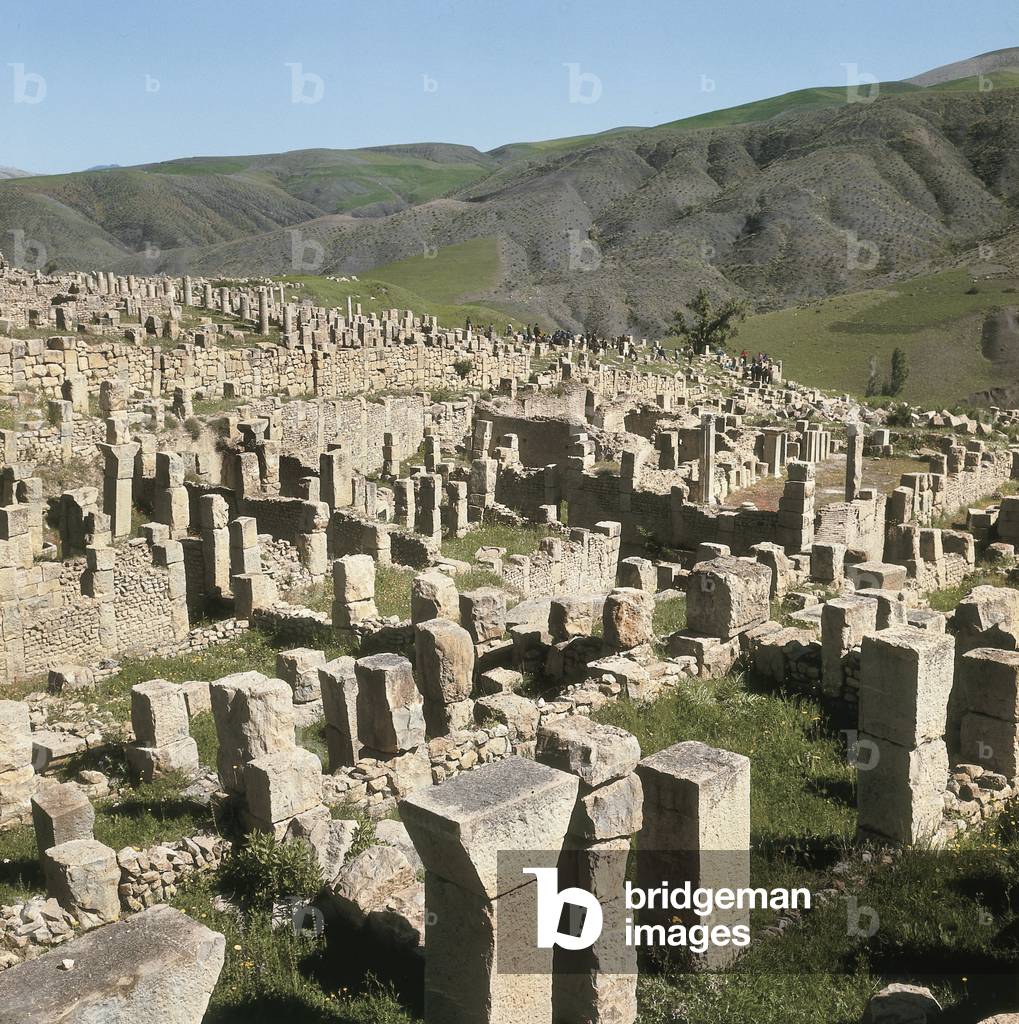 Remains of ancient Cuicul, Roman city,  Djemila, Algeria (photo)
