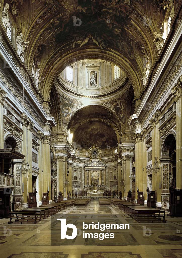 Interior view of the Chiesa del Gesu, built 1568-75