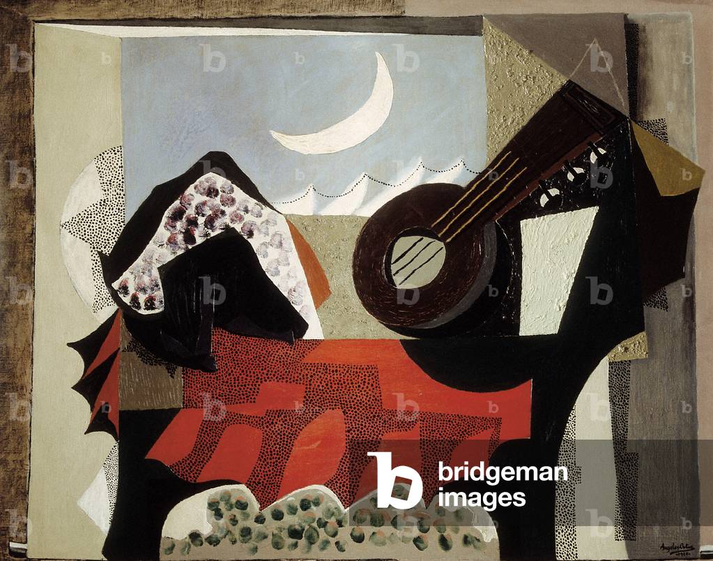 Still Life with a Mandolin, 1926 (oil on canvas)