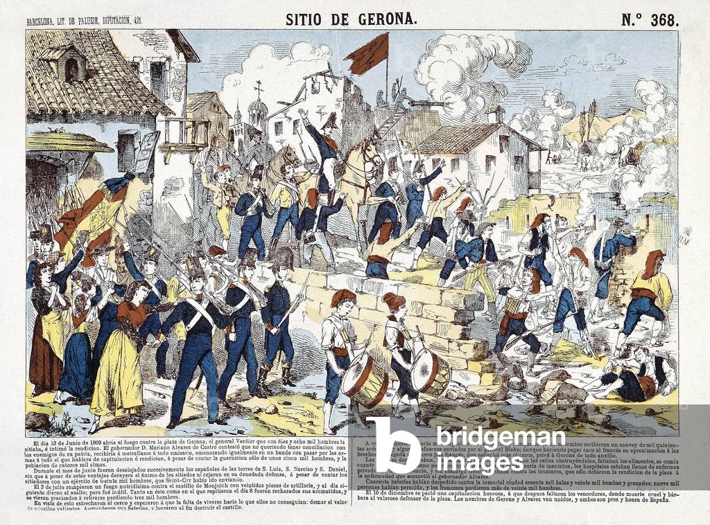 Spanish War of Independence (1808-1814): the siege of Gerona from June to December 1809.