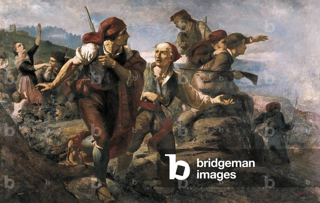 Spanish War of Independence: The Catalan militia of Bruc, 1860 (oil on canvas)