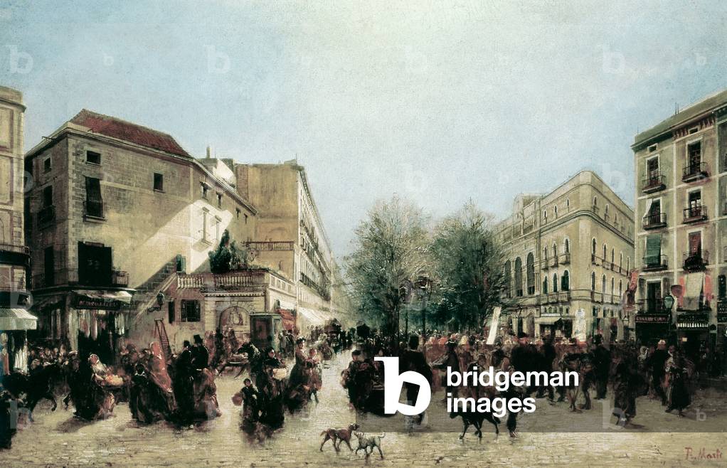 The Rambla (oil on canvas)