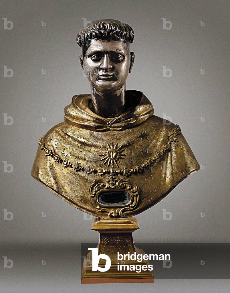 Bronze bust reliquary of Saint Thomas Aquinas