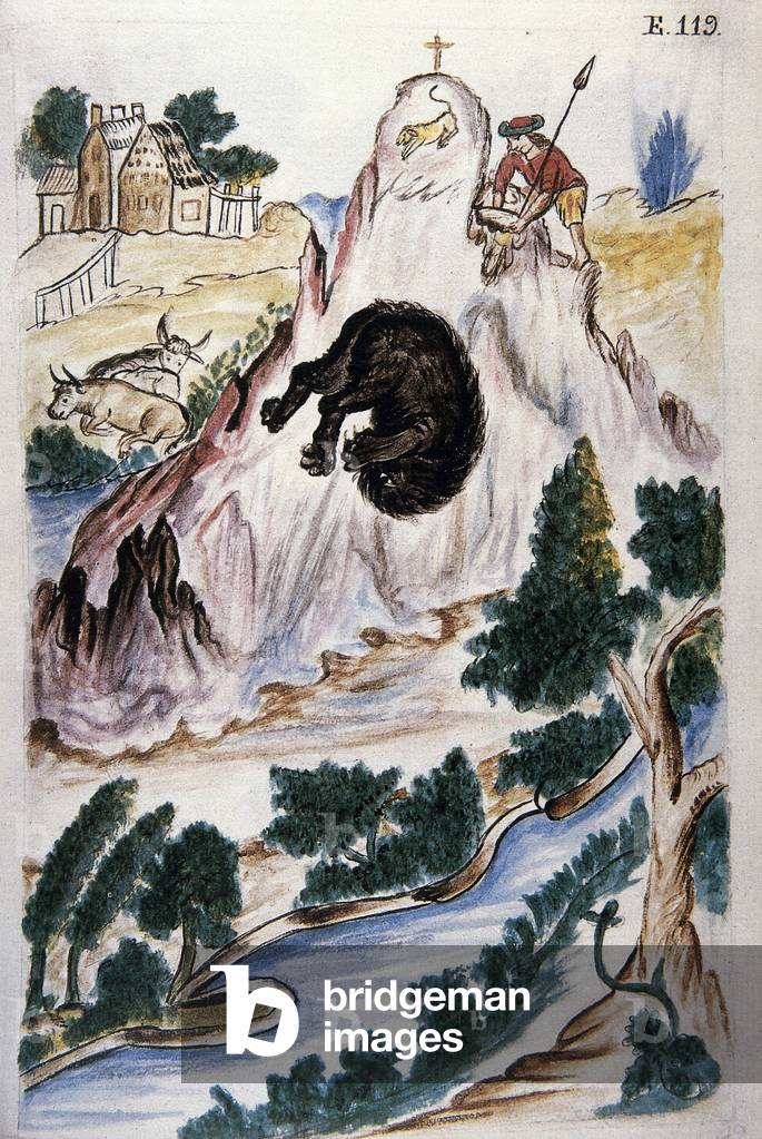 Bear hunting, from the book 