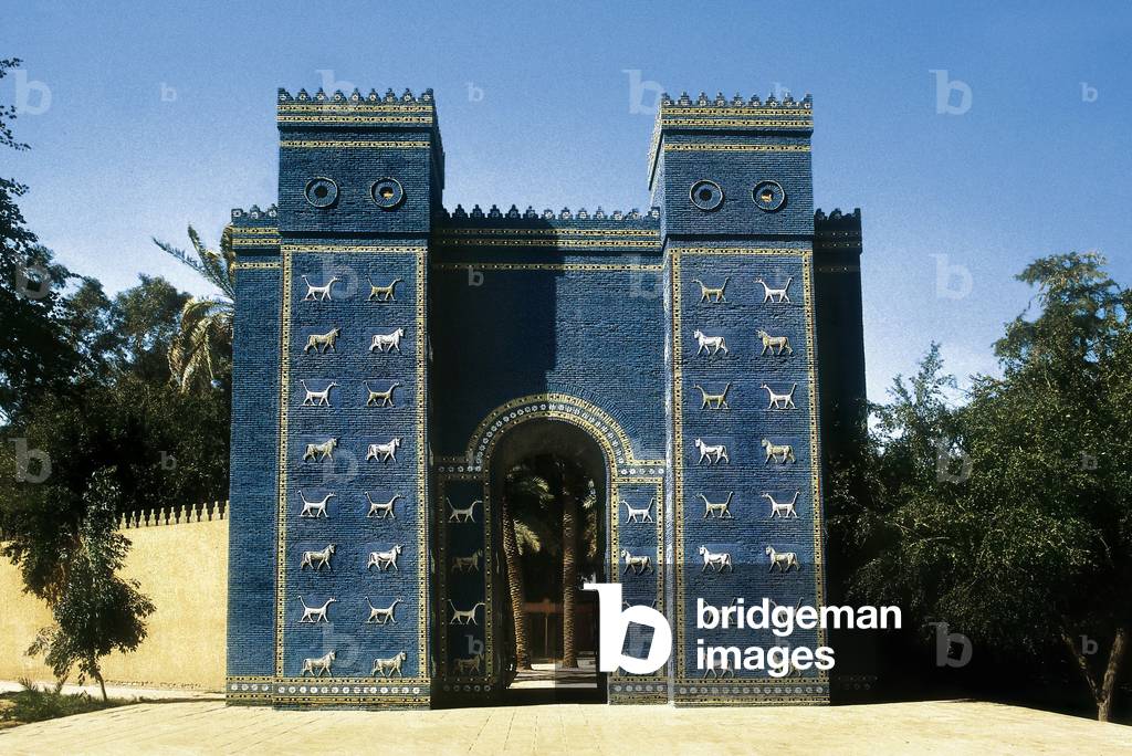 The Ishtar Gate, reconstruction, Babylon, Iraq (photo)