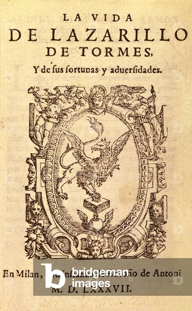 Frontispiece of “La vida del Lazarillo de Tormes