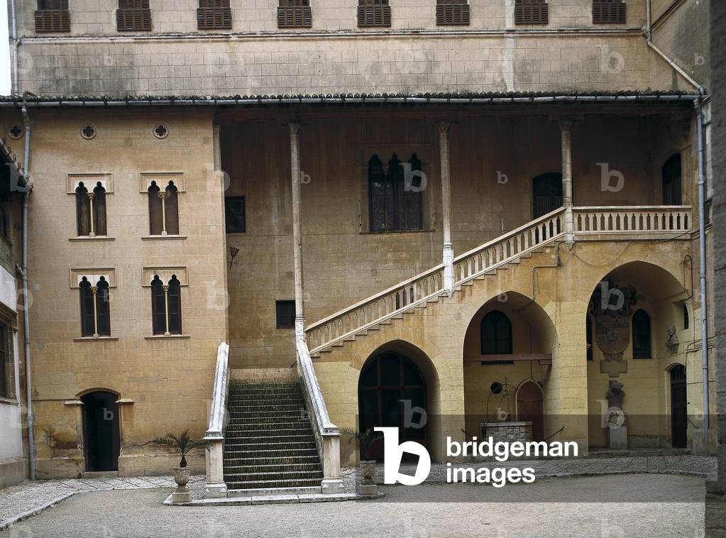 View of the ducal palace of the General of Jesuites Francois Borgia (San Francisco de Borja), Duke of Gandia (1510-1572). Gandia, Spain (photo)