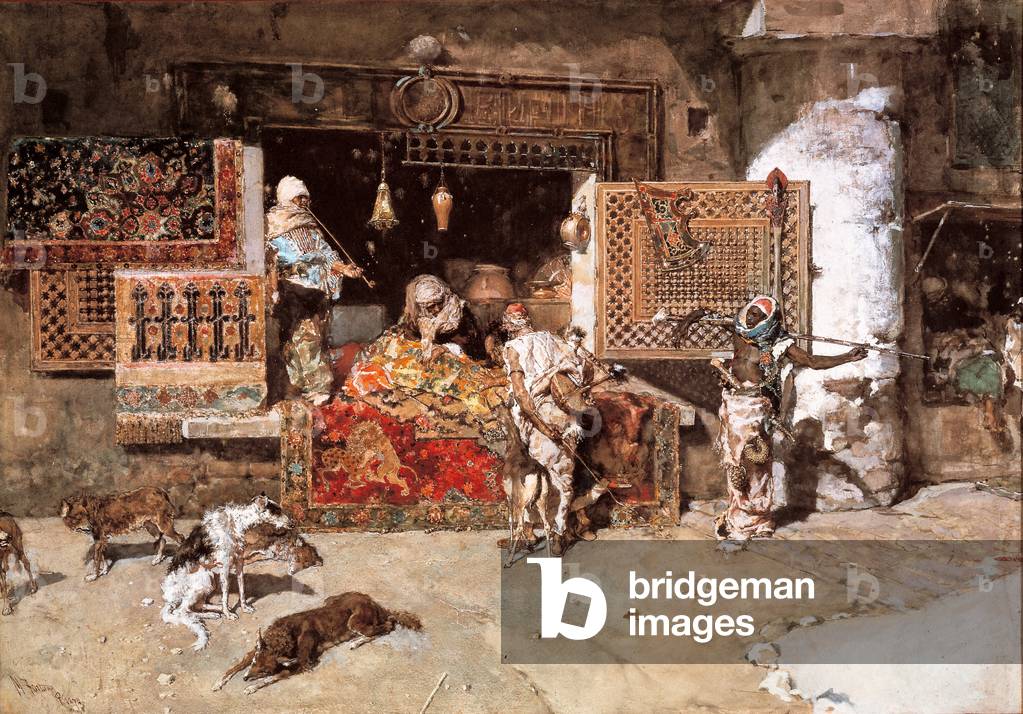 The Tapestry Merchant, 1870 (w/c on paper)