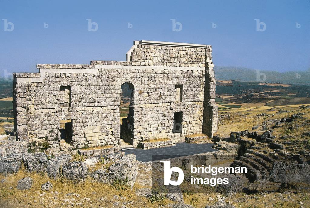 Ruins of the Roman theatre, Acinipo, Ronda, Spain, 1st century BC (photo)