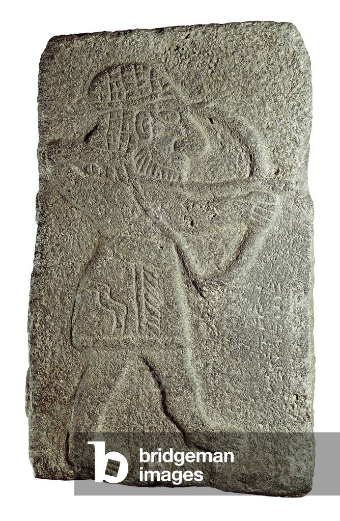 Hittite Archer, from the Palace of Kapara, King of Guzana, in Tell Halaf (Syria), 9th century BC (low relief on stone)