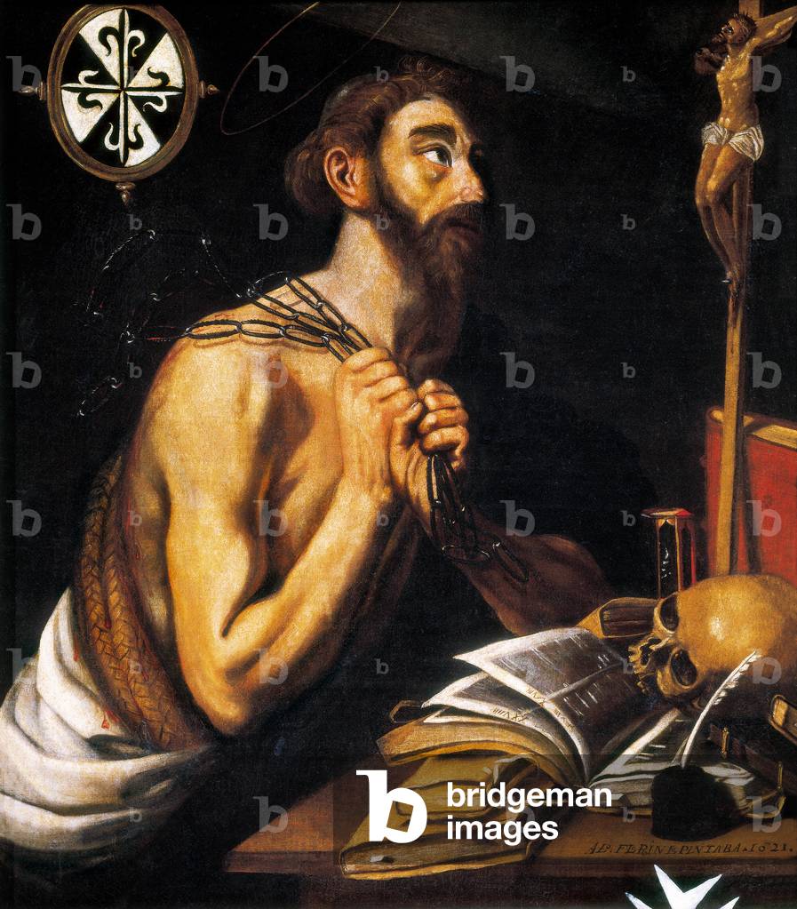 Peninent St. Dominic, 1621 (oil on canvas)