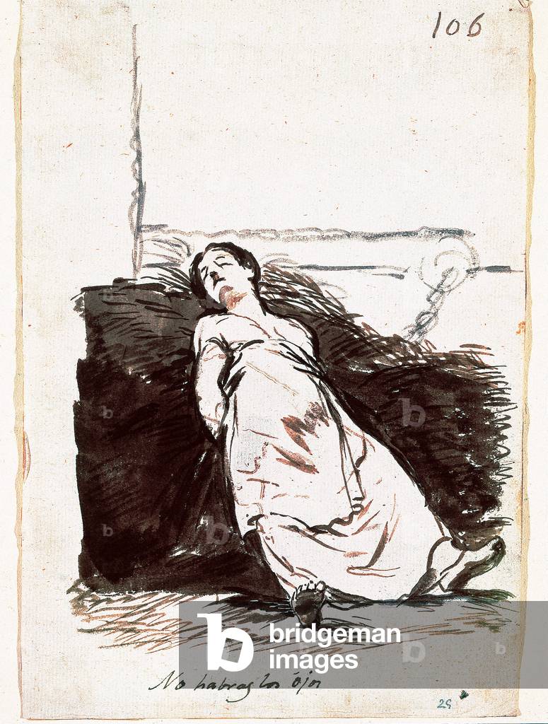 Do not open the eyes (ink on paper)