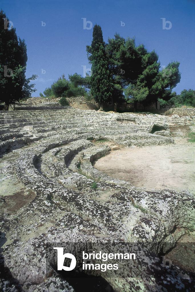 Roman Remains of Pollentia, detail of amphitheatre, Alcudia, Mallorca, Spain, 1st century BC (photo)