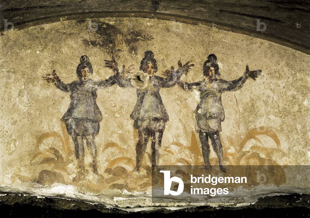 Detail of a fresco from the Catacombs of Priscilla (Priscilla), 2nd or 3rd century AD