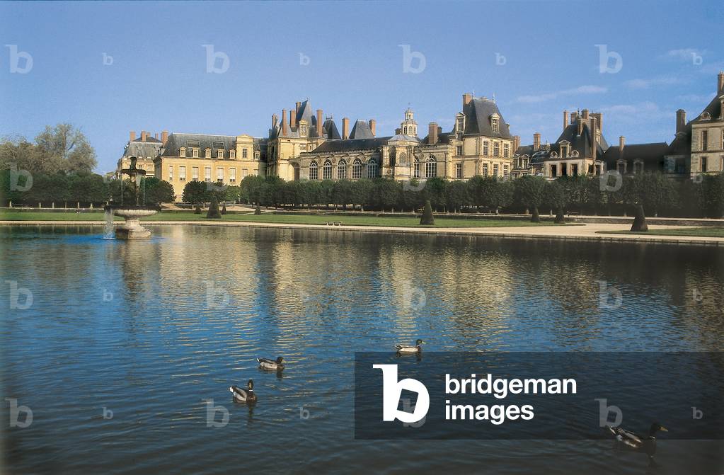 Castle of Fontainebleau in Seine and Marne (Seine-et-Marne), France. Architecture by Gilles Le Breton (approx, 1506-1558), 1528 (photo)