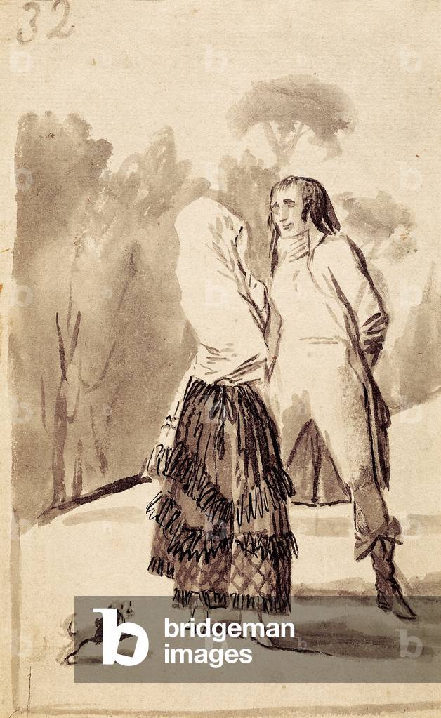 The Meeting (ink on paper)