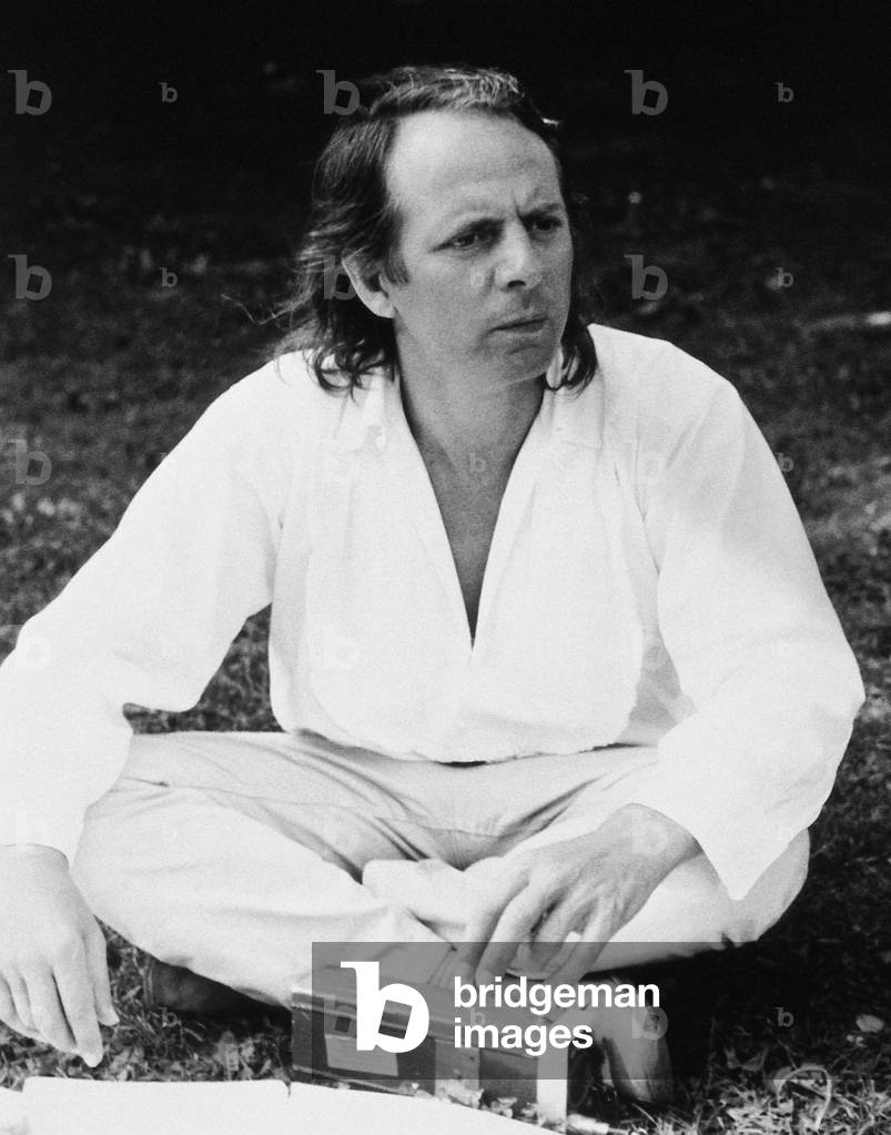 Portrait of German composer Karlheinz Stockhausen (ne in 1928). Photography