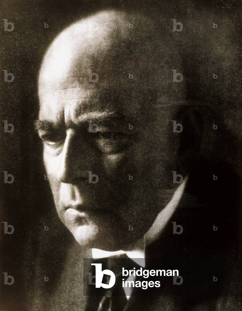 Portrait of German philosopher Oswald Spengler (1880-1936), c. 1930 (b/w photo)