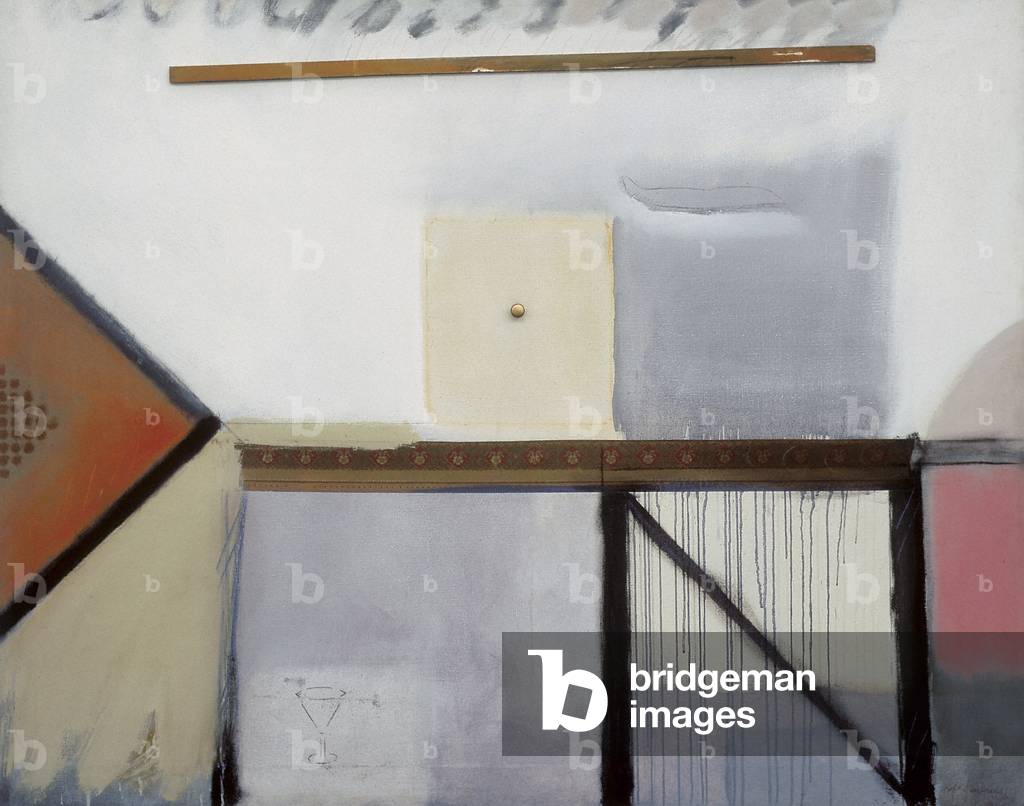 Painting 2, 1971 (oil, acrylic and collage on canvas)