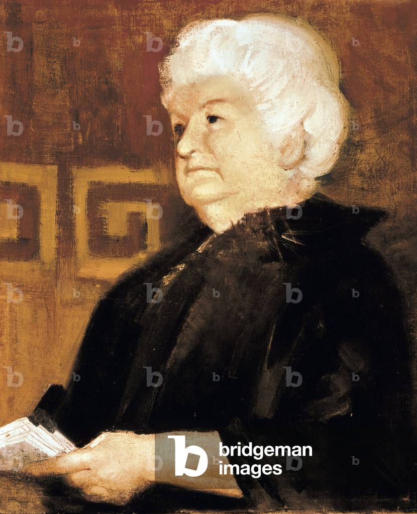 Portrait of Emilia PARDO BAZAN (1851-1921), Spanish writer.