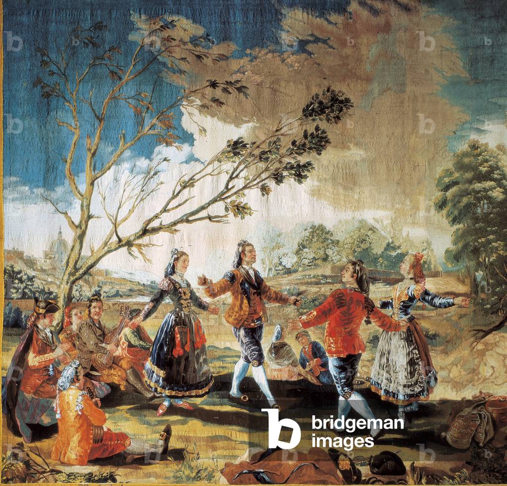 Picnic on the Banks of the Manzanares, 1780s (tapestry)