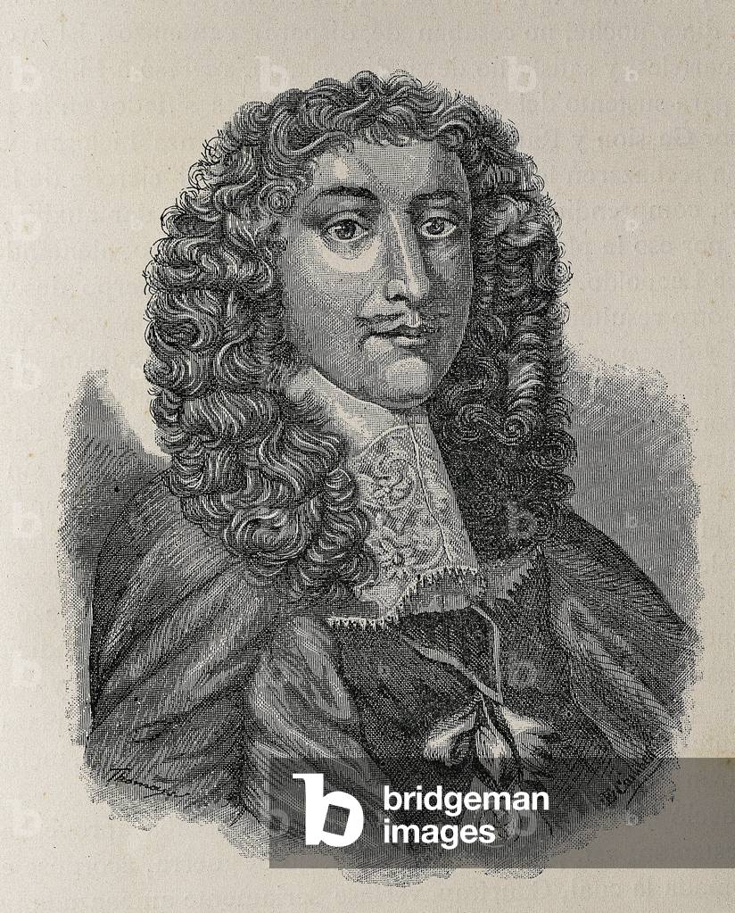 Portrait of Francisco Manuel de Melo (1608-1666) Portuguese politician, military and writer (engraving)