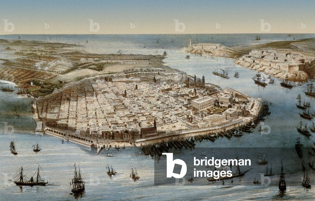 Havana, 19th century (colour litho)