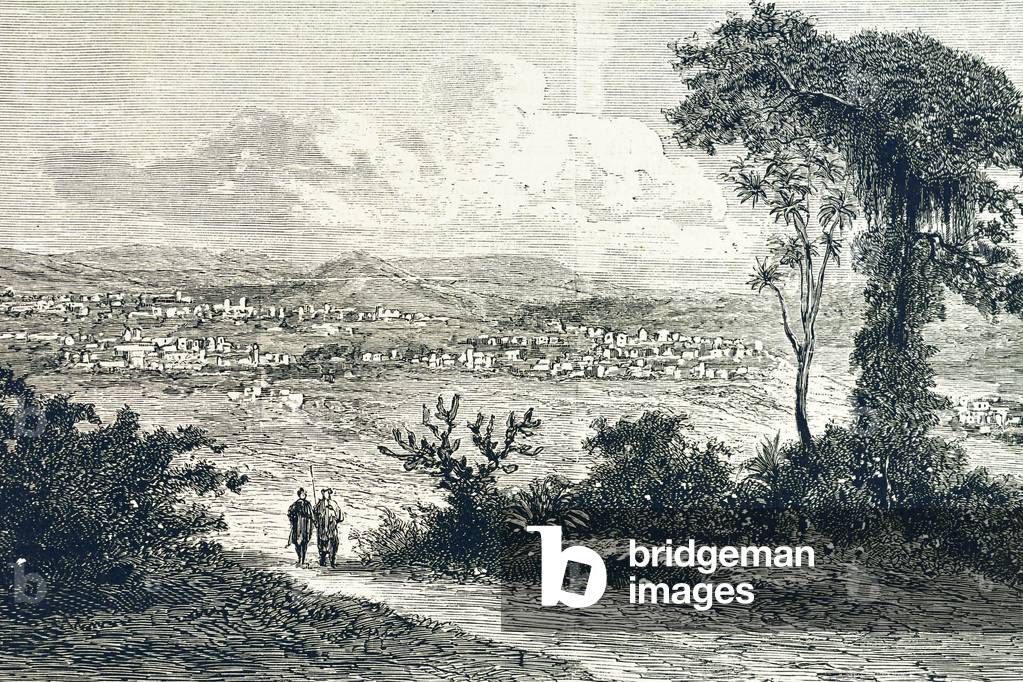 Abyssinia (c19th). View Gondar (Engraving)