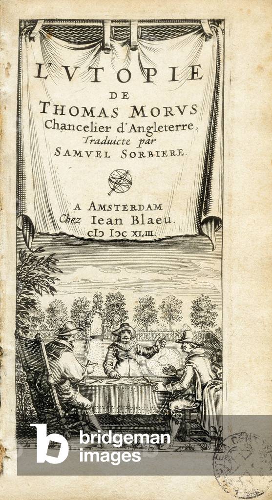 Illustrated frontispiece of the French translated book “