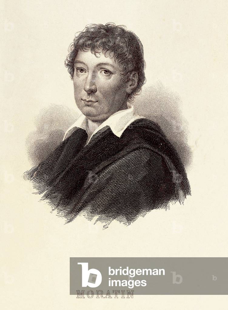 Portrait of Leandro Fernandez de Moratin (1760-1828), Spanish writer. Engraving 19th century. Romantic Museum of Madrid.
