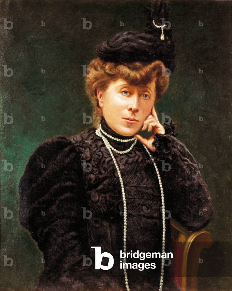 Portrait of the Duchess of Maria del Carmen Villahermosa (1815-1905). Anonymous painting. End of the 19th century.
