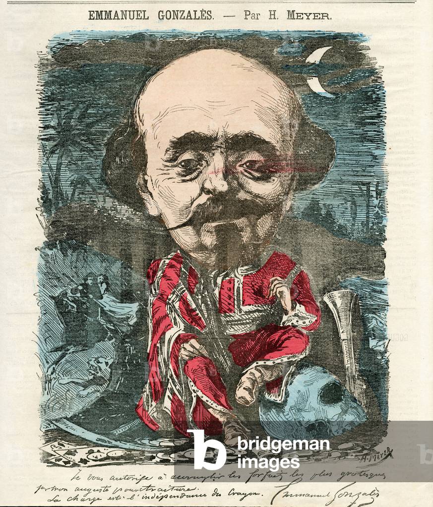 Diogene, 1867_10_26 - Illustration by Henri Meyer (1844-1899): Gonzales Emmanuel (1815-1887)