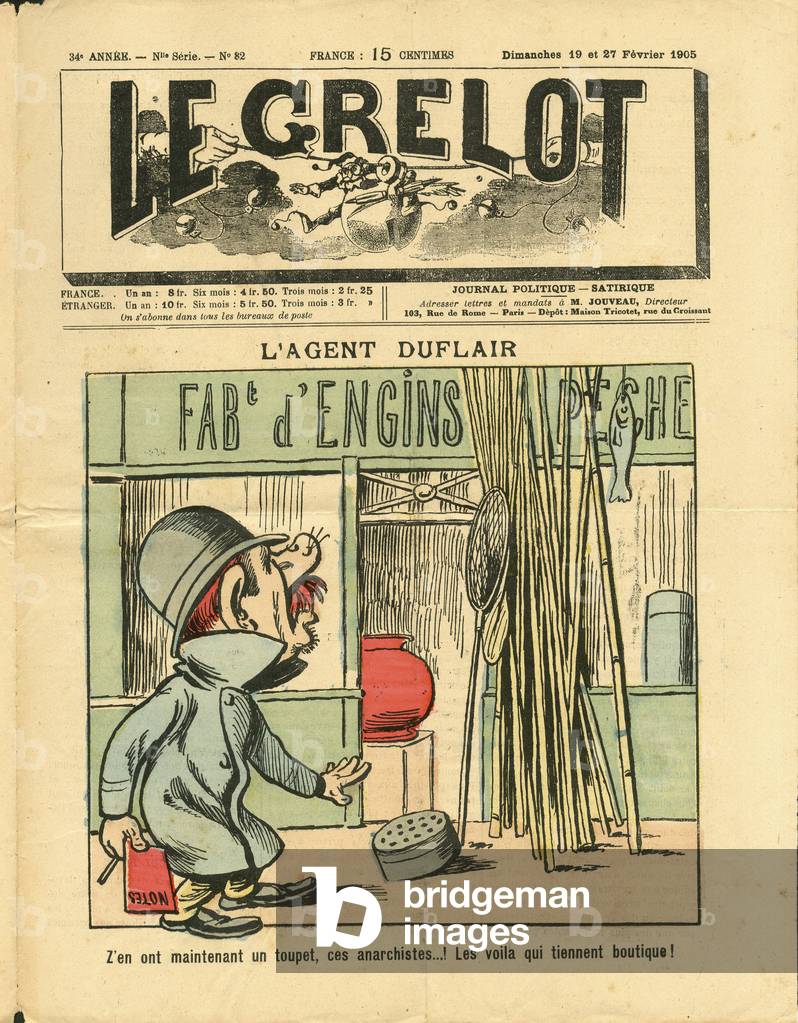 Cover of Le Grelot, 19/02/05 - Agent Duflair (engraving)