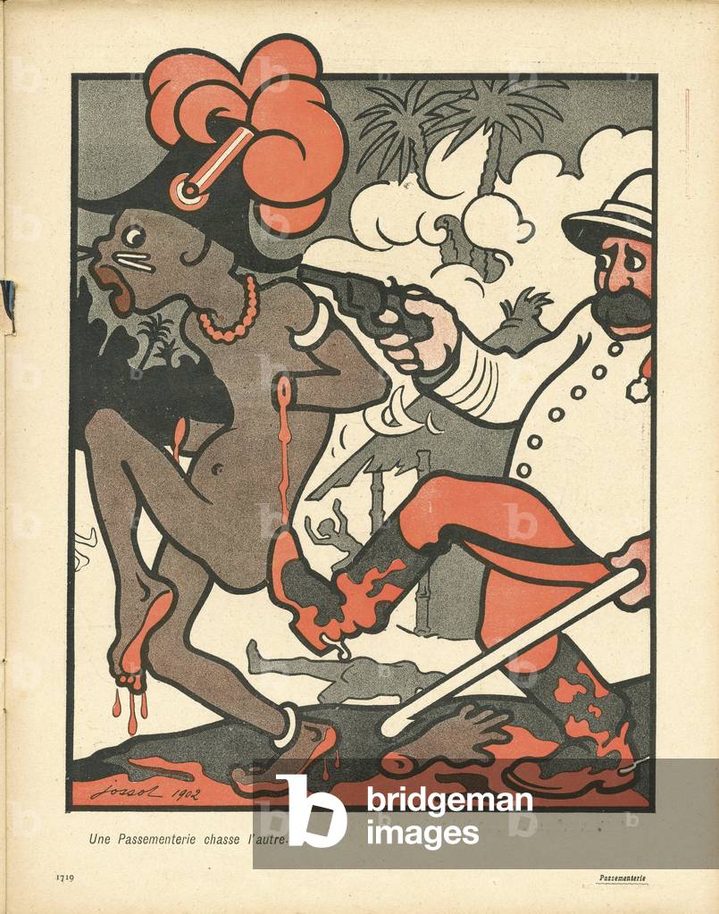 L'Assiette au Beurre, numero 102, Satirique en couleurs, 1903_3_14: «» A trimminerie chassse l'autre»» - Colon