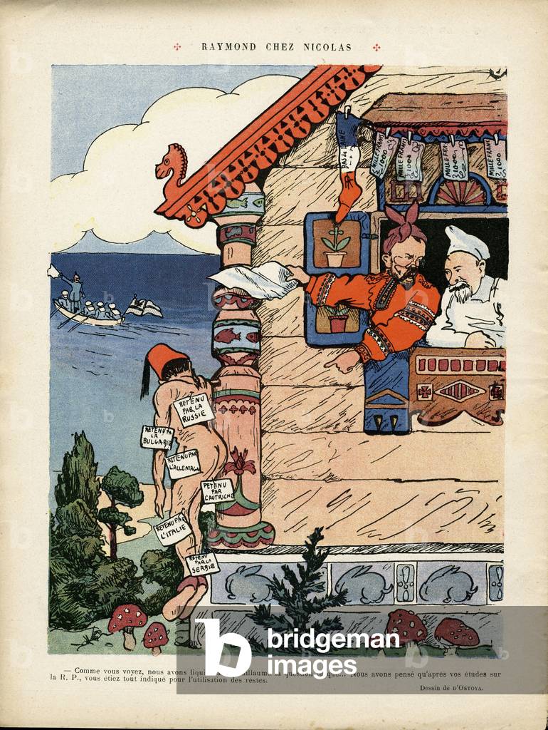 Illustration of Georges d'Ostoya-Sochinsky called D'Ostoya (1878-1937) in Le Rire by Georges d' Ostoya
