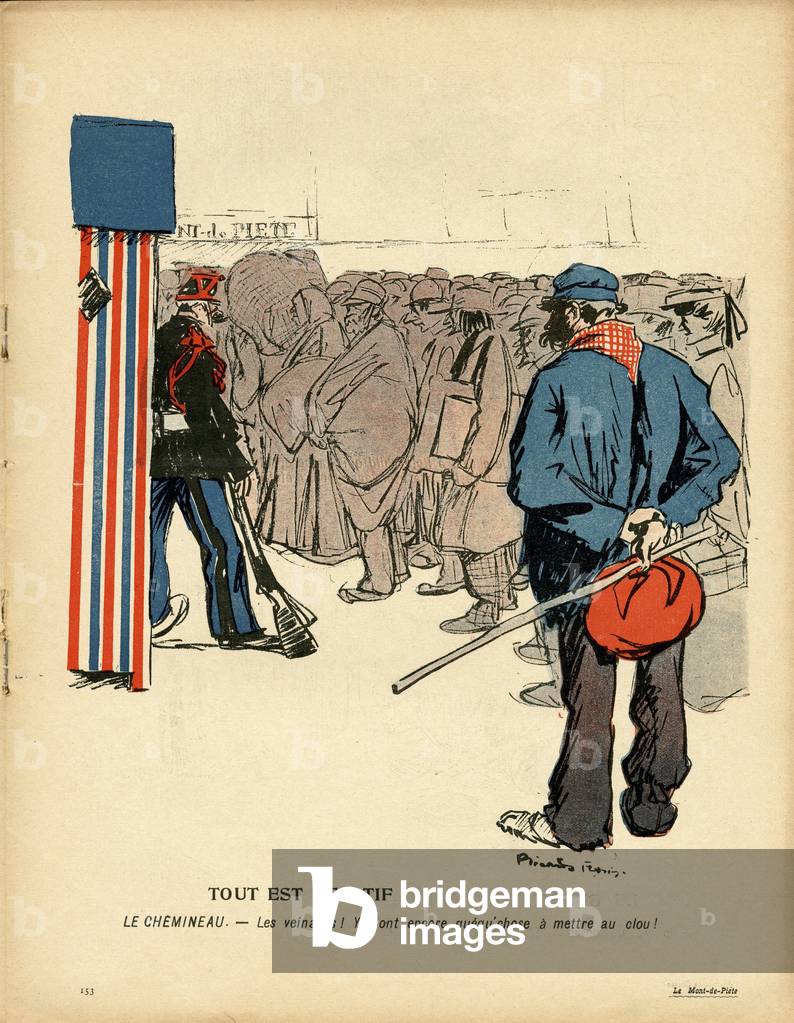 L'Assiette au Beurre, number 218, Satirique en couleurs, 1905_6_3: Social, Misere, Mount de piete (lithograph)