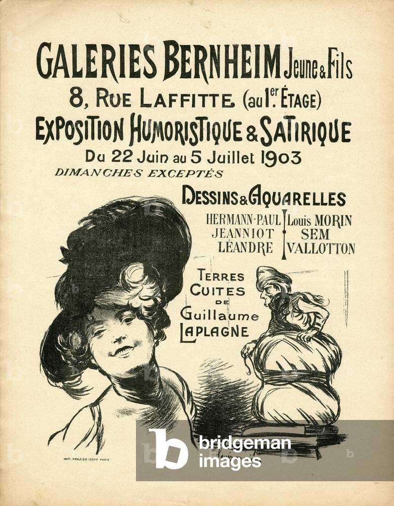 Illustration by Louis Morin (1855-1938) in Le Canard Sauvage, 1903-6-28 - Drawers, Art - Leandre, Hermann-Paul, Sem, Bernheim