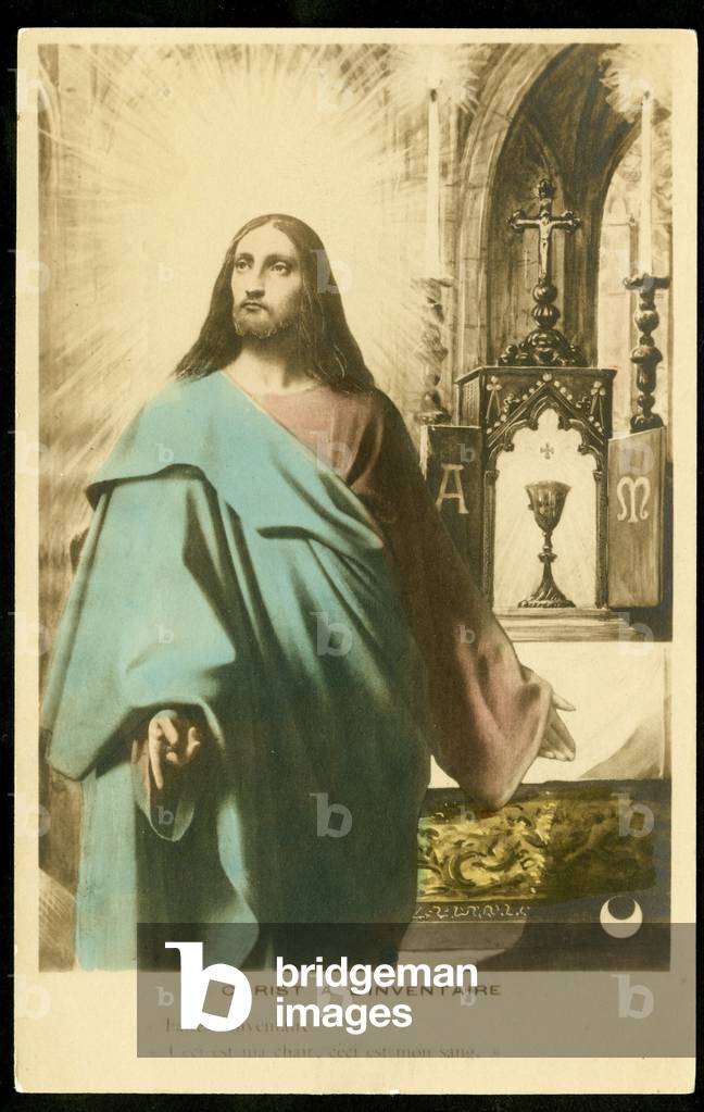 Satirical Postcard:: Separation of Church and State, Inventories/Reactions to - Jesus