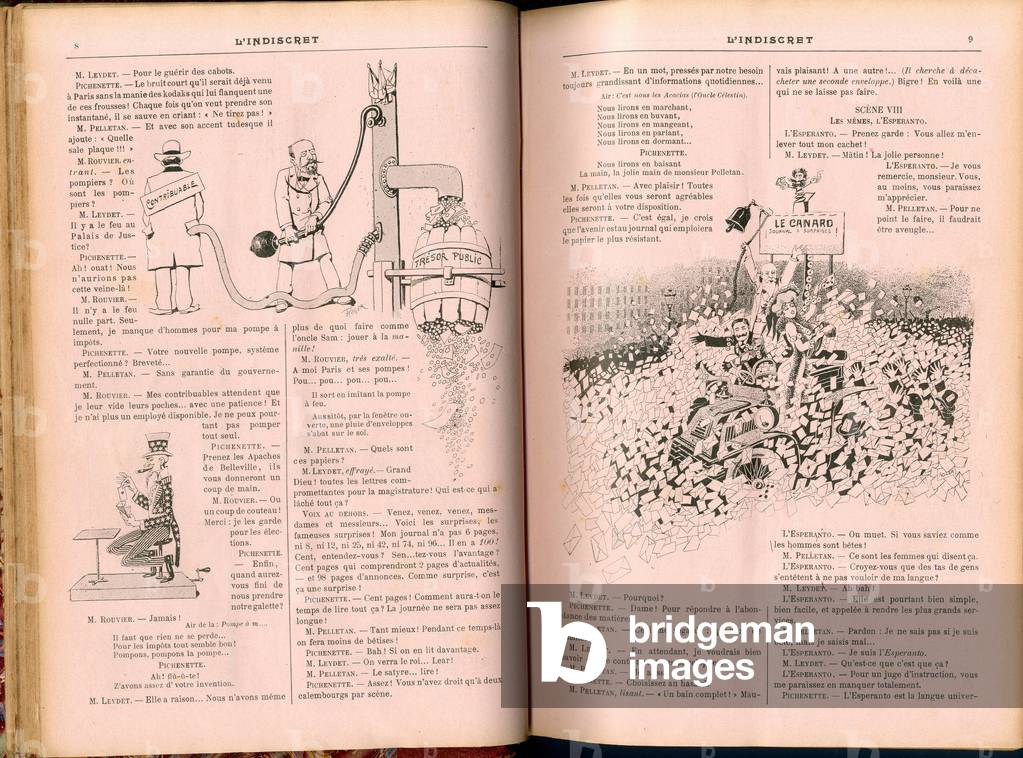 L'Indiscret, Satirique en N & B, 1903_1_28: Rouvier Maurice Illustration by Roger
