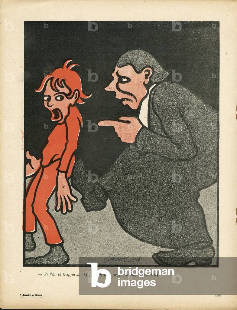 L'Assiette au Beurre, Nummer 144, Satirique en Couleurs, 1904_1_2: „“ Wenn Sie auf die rechte Wange getroffen 