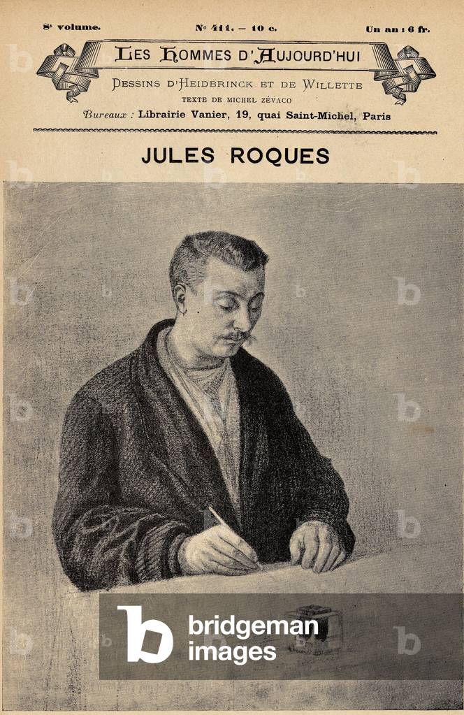 Cover of Les Hommes d'aujourd'hui, number 411,, illustration by Heidbrinck (1852-1914): Press, Le Courrier Français, Roques Jules (19th-20th century)