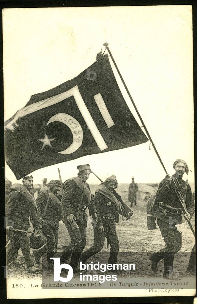 Postcard, N & B: The Great War 1914 In Turkey - War 14 -18, Photography, Turkey - Soldiers