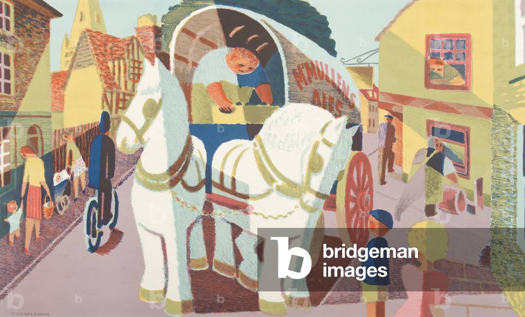 Grey Horses, 1940s (print)