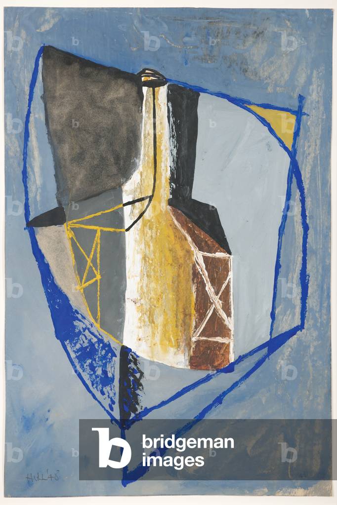 Still Life with Bottle, 1948 (gouache on paper)
