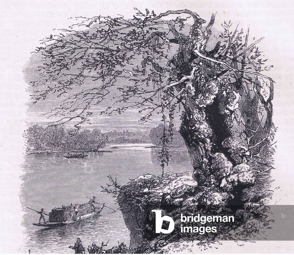 On the Savannah River, illustration from History of the United States published by Cassell Pelter & Galpin, c.1890 (litho)