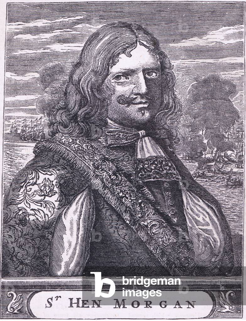 Sir Henry Morgan, illustration from History of the United States published by Cassell Pelter & Galpin, c.1890 (litho)