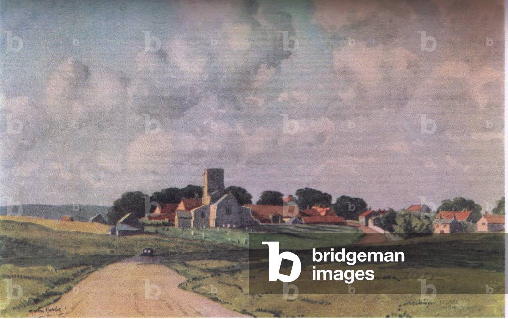 Morstan: A Norfolk village (colour litho)