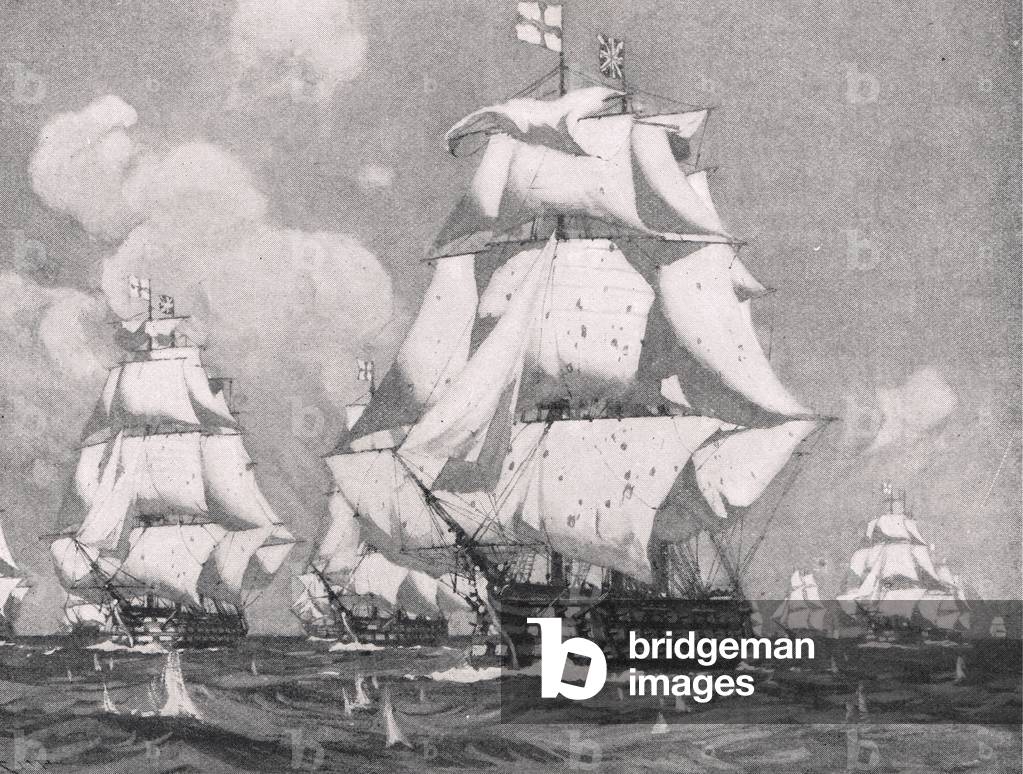 Illustration from 'British Battles on Land and Sea', published by Cassell, London, c.1910 (litho)