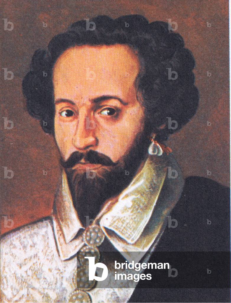 Sir Walter Raleigh, from Knowledge Magazine, 1963 (colour litho)
